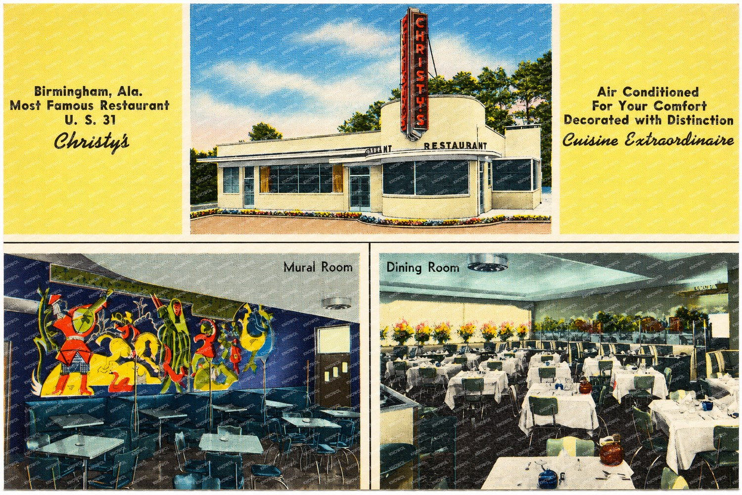 Birmingham, AL: Christy's, Birmingham, Ala. Most famous restaurant