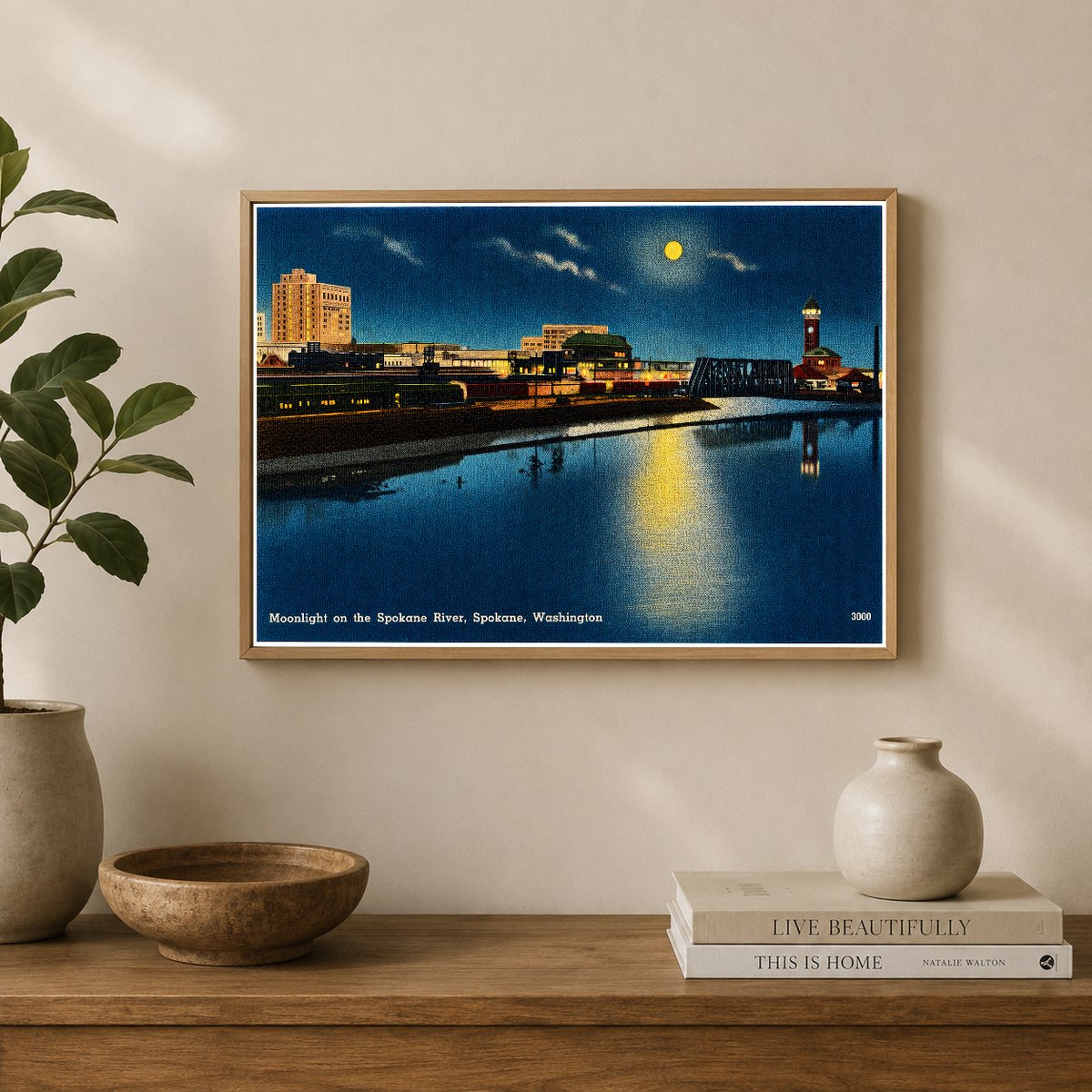 Spokane, WA: Moonlight on the Spokane River