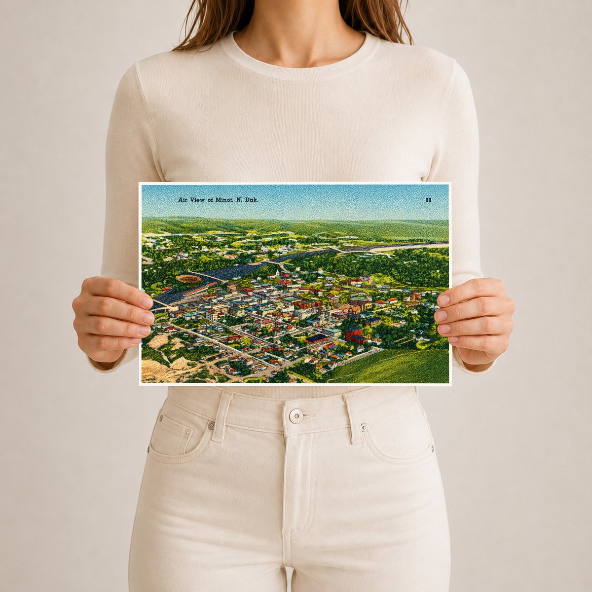 Minot, ND: Air view of Minot