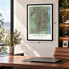 Boynton Beach, Florida map, 18 x 24 inch print in a black frame in a home office