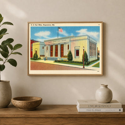 U. S. Post Office, Hagerstown, MD — Vintage Maryland Postcard