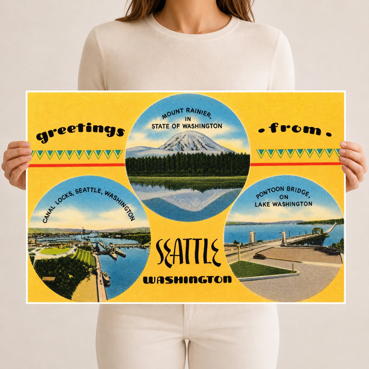 Rainier, Mount, WA: Greetings from Seattle Washington