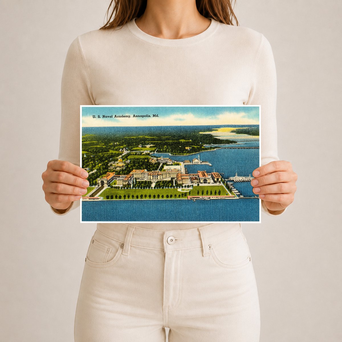 U. S. Naval Academy, Annapolis, MD — Vintage Maryland Postcard