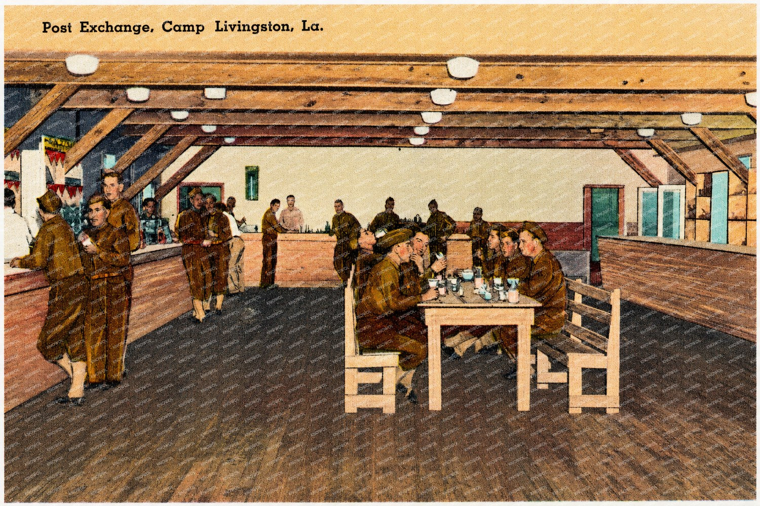 Pineville, LA: Post Exchange, Camp Livingston