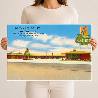 Elk City, OK: Westerner Court, Elk City, Okla., 1901 West 3rd St. West on U.S. 66, Elk City's newest court