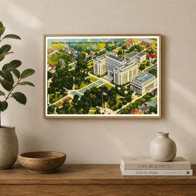 Birmingham, AL: Aerial view, Jefferson County Court House