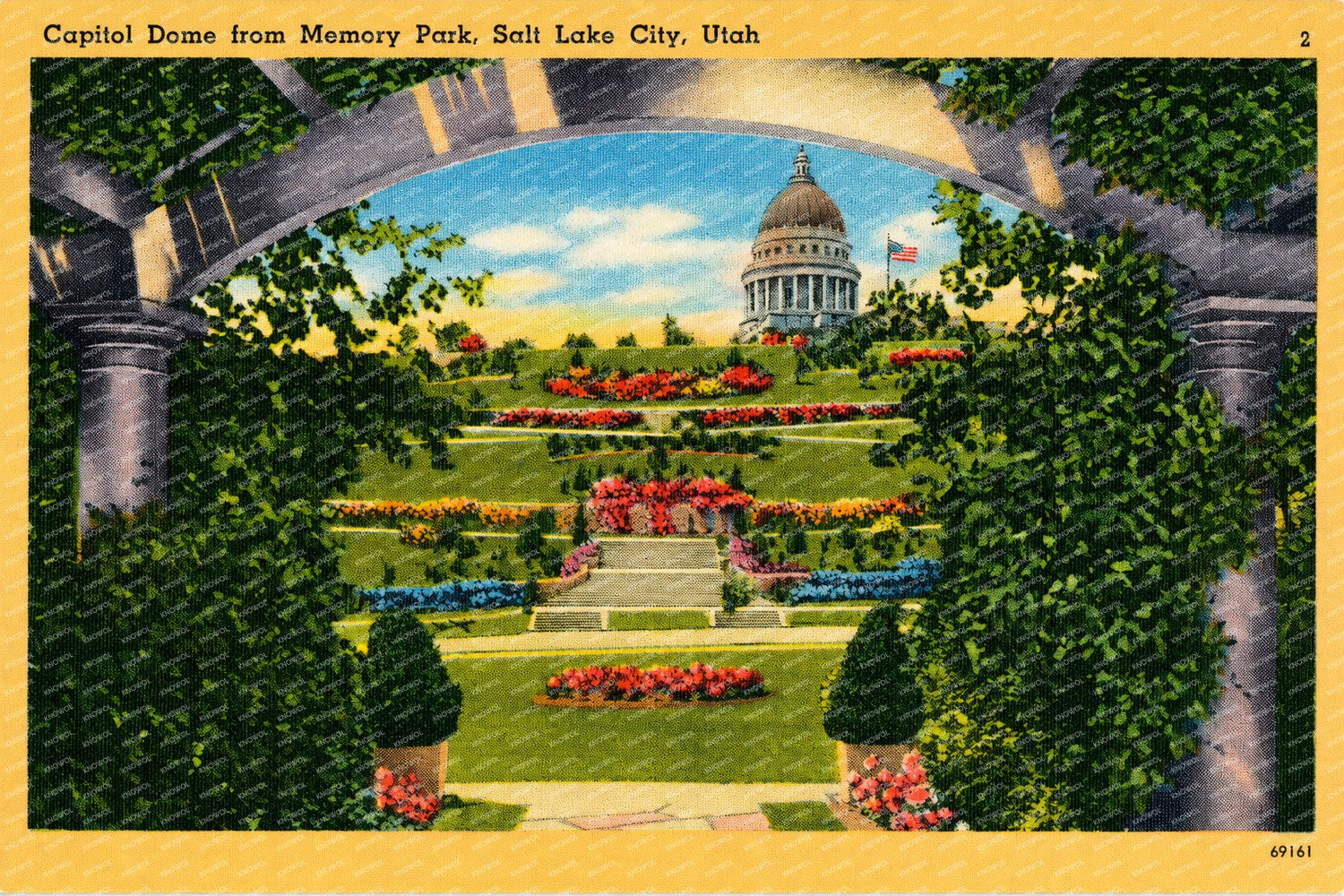 Salt Lake City, UT: Capitol dome from Memory Park