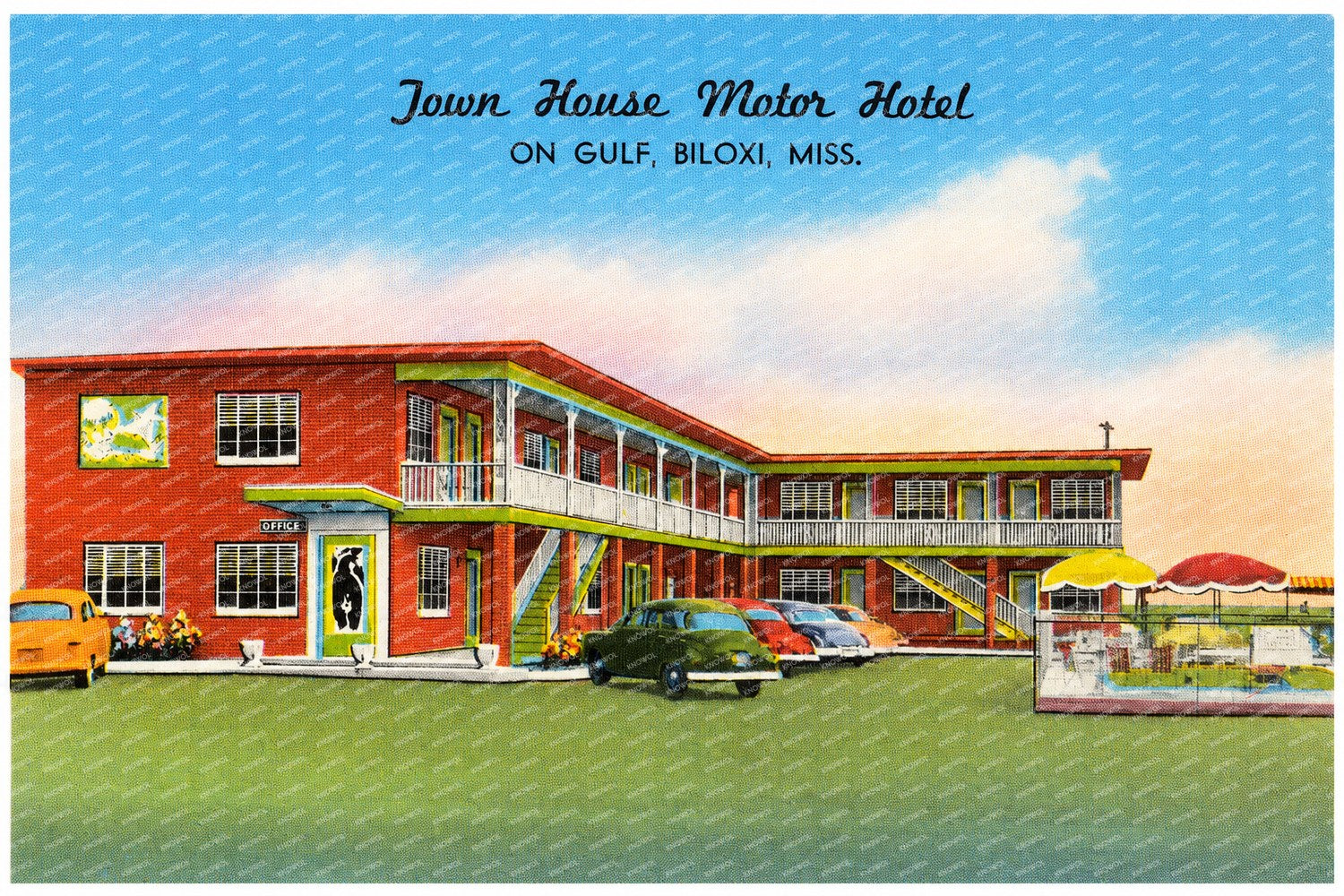 Biloxi, MS: Town House Motor Hotel, on gulf