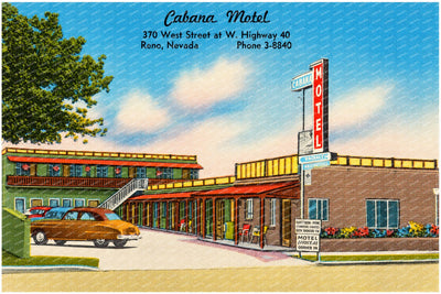 Reno, NV: Cabana Motel, 370 West Street at W. Highway 40