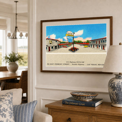 Las Vegas, NV: Ambassador Motel, U.S. Highways 93 - 95 & 466, 902 East Fremont Street... Boulder Highway... Las Vegas