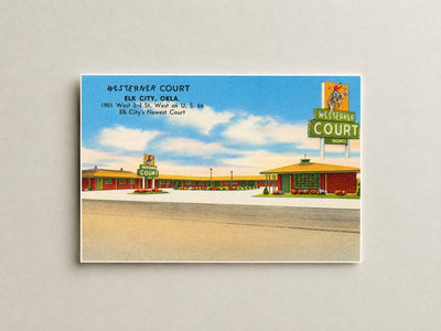 Elk City, OK: Westerner Court, Elk City, Okla., 1901 West 3rd St. West on U.S. 66, Elk City's newest court