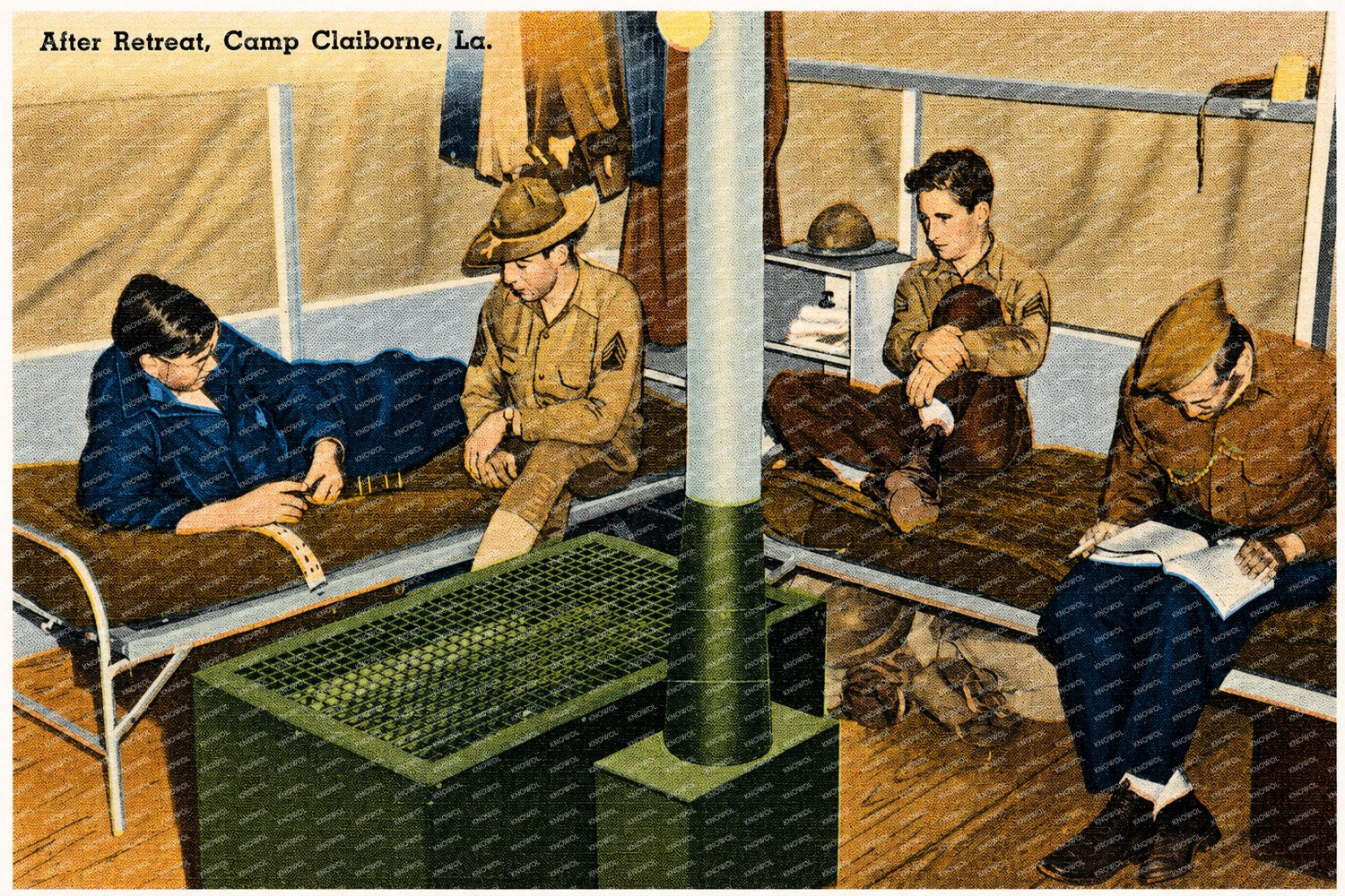 Forest Hill, LA: After retreat, Camp Claiborne