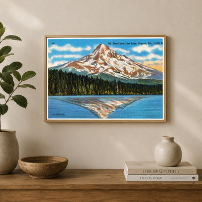 Hood, Mount, OR: Mt. Hood from Lost Lake, Oregon, alt., 11,225 ft.