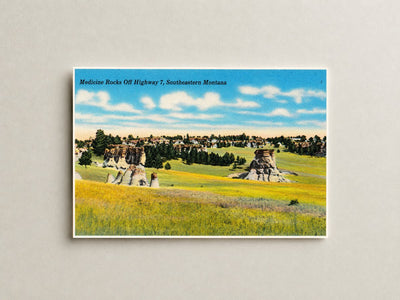 MT: Medicine Rocks off Highway 7, Southeastern Montana