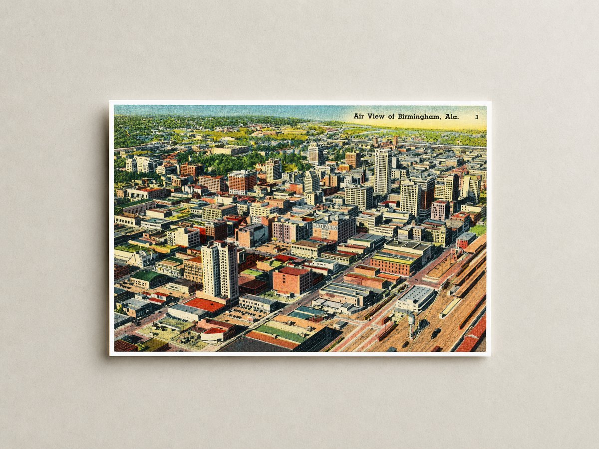 Birmingham, AL: Air view of Birmingham