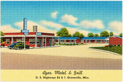 Greenville, MS: Azar Motel & Grill, U. S. Highway 82 & 1