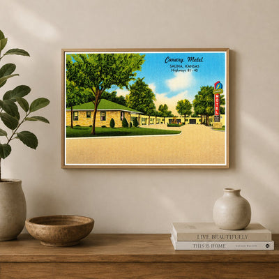 Salina, KS: Canary Motel, Salina, Kansas, Highways 81-40