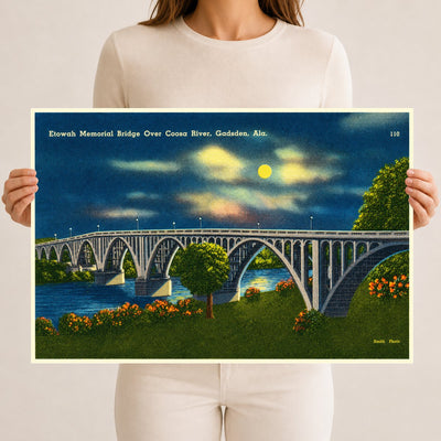 Gadsden, AL: Etowah memorial bridge over Coosa River