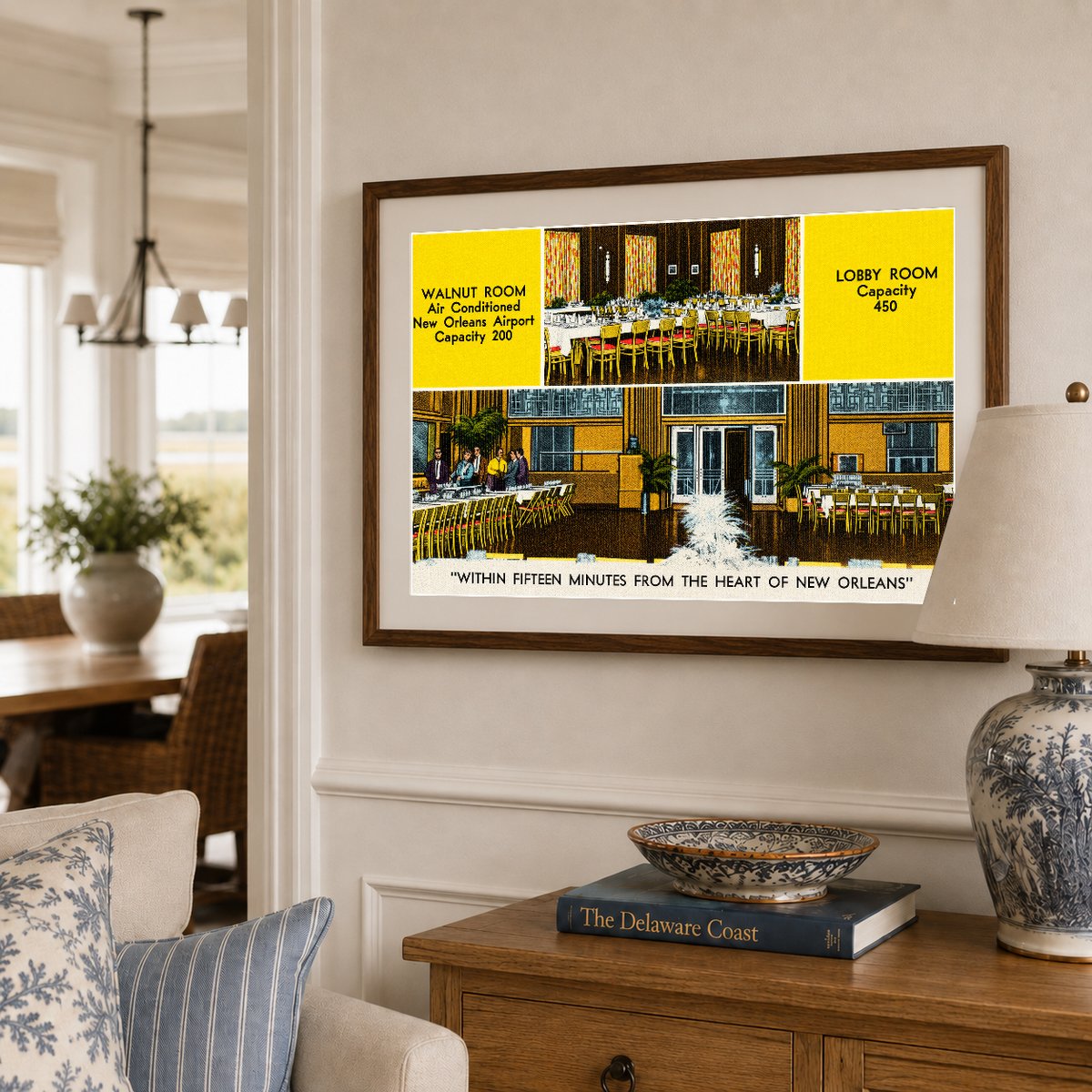 New Orleans, LA: Walnut Room, "Within fifteen minutes from the heart of New Orleans"