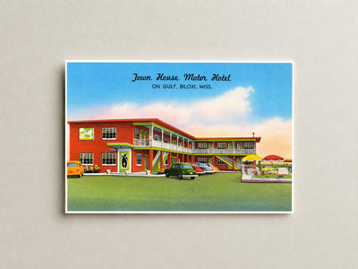 Biloxi, MS: Town House Motor Hotel, on gulf