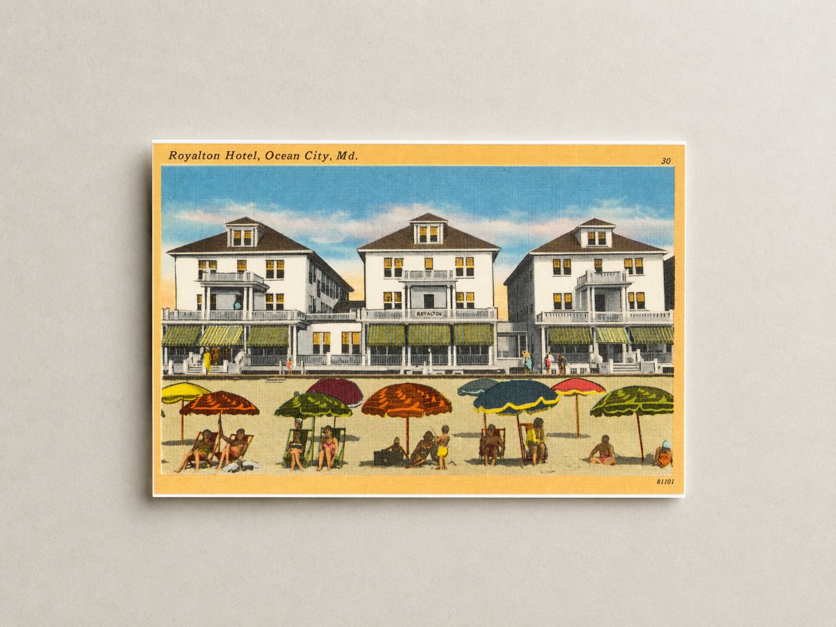 Royalton Hotel, Ocean City, MD — Vintage Maryland Postcard
