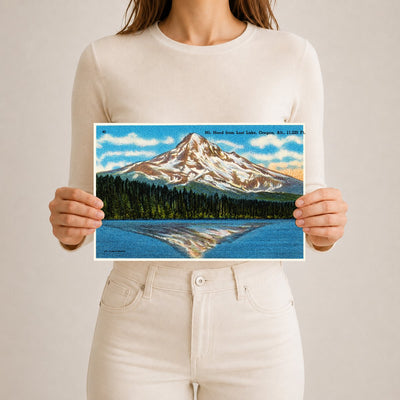 Hood, Mount, OR: Mt. Hood from Lost Lake, Oregon, alt., 11,225 ft.