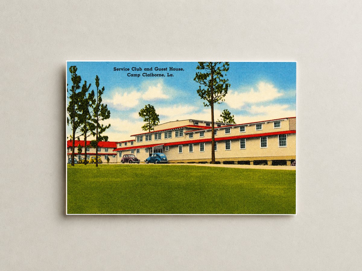 Forest Hill, LA: Service Club and Guest House, Camp Claiborne