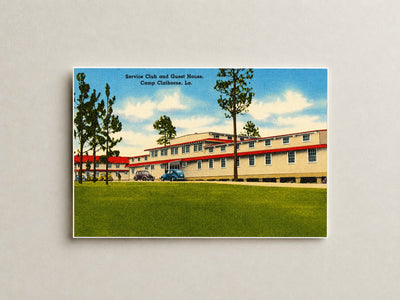 Forest Hill, LA: Service Club and Guest House, Camp Claiborne