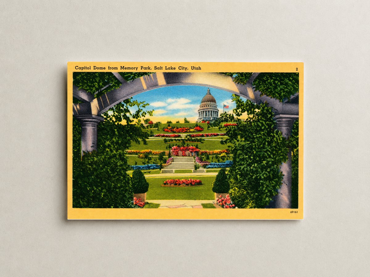 Salt Lake City, UT: Capitol dome from Memory Park