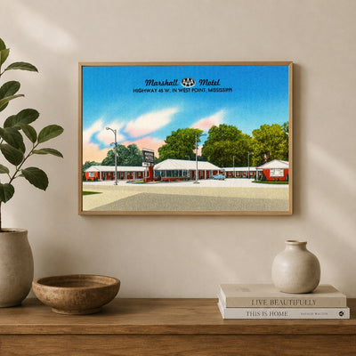 West Point, MS: Marshall Motel, Highway 45 W. In West Point