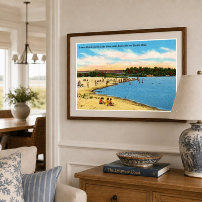 Sardis Lake, MS: Lower beach, Sardis Lake area, near Batesville and Sardis