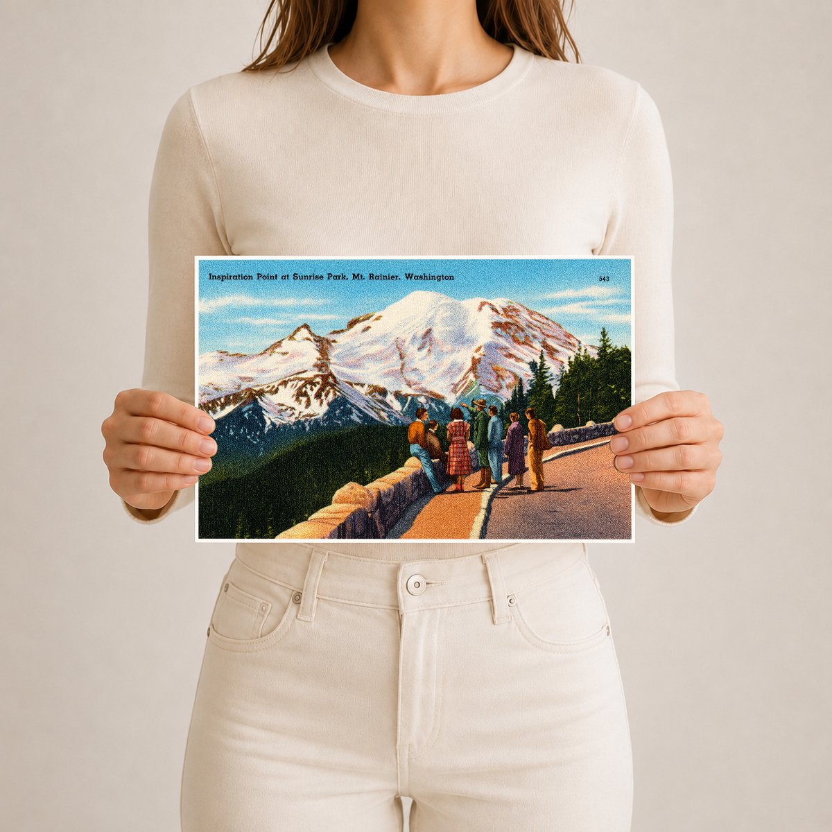 Rainier, Mount, WA: Inspiration Point at Sunrise Park, Mt. Rainier