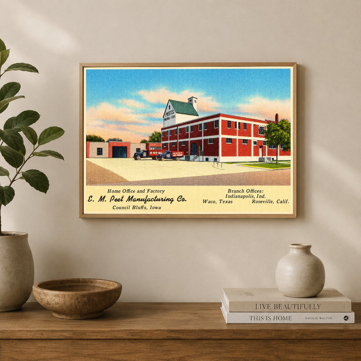 Council Bluffs, IA: E. M. Peet Manufacturing Co., Home office and factory