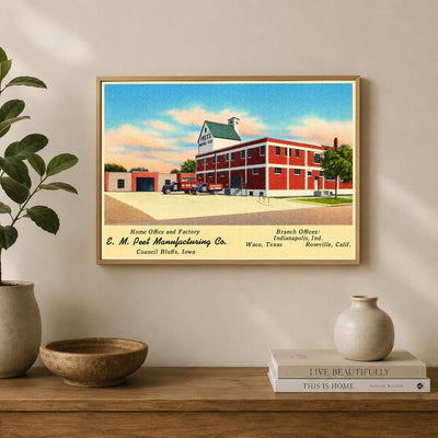 Council Bluffs, IA: E. M. Peet Manufacturing Co., Home office and factory