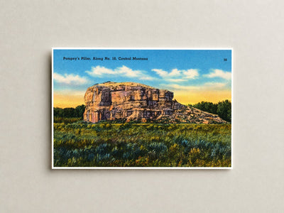 Pompeys Pillar, MT: Pompey's Pillar, along No. 10, Central Montana