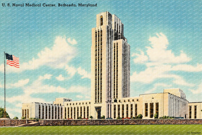 U. S. Naval Medical Center, Bethesda, Maryland — Vintage Maryland Postcard