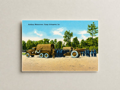 Pineville, LA: Artillery maneuvers, Camp Livingston