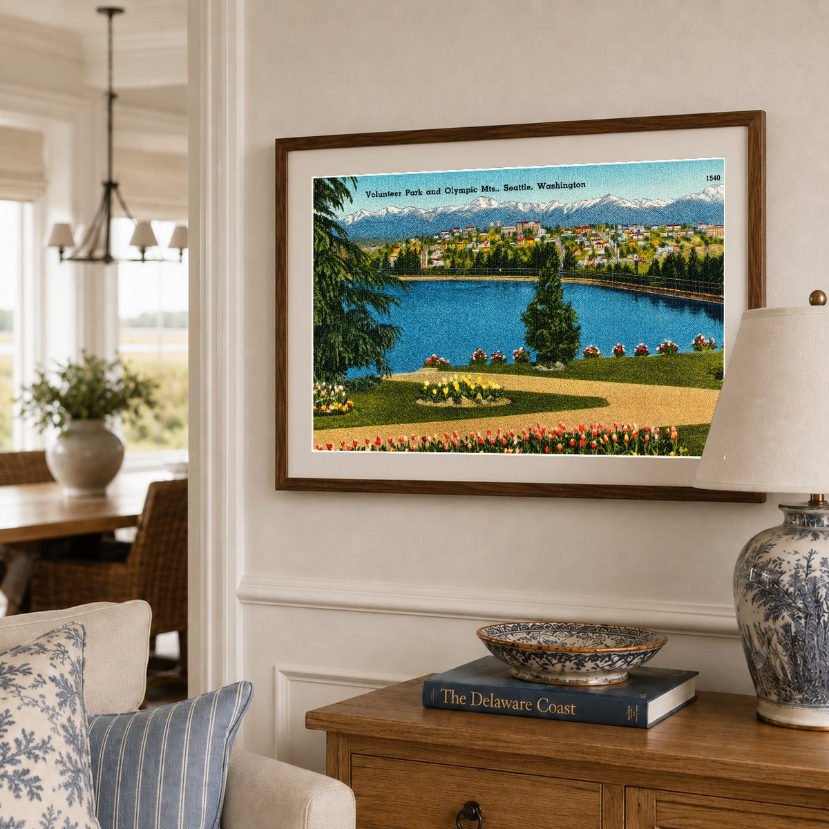 Seattle, WA: Volunteer Park and Olympic Mts.