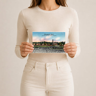 Chesapeake Court, U. S. Route 40 at Havre de Grace, Maryland — Vintage Maryland Postcard