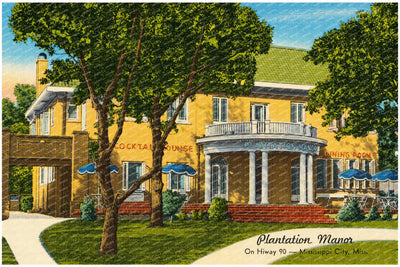 Gulfport, MS: Plantation Manor, on Hiway 90 -- Mississippi City