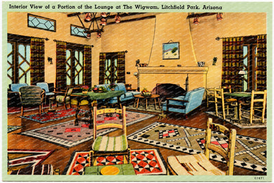Litchfield Park, AZ: Interior view of a portion of the lounge at The Wigwam