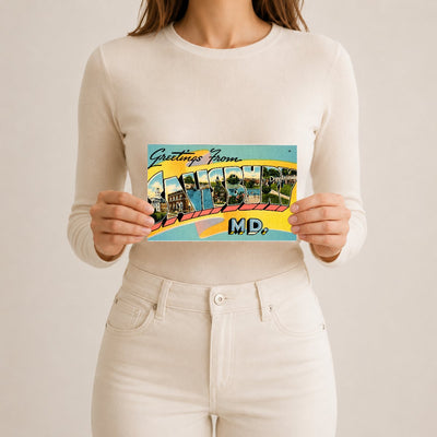 Greetings from Salisbury, MD — Vintage Maryland Postcard