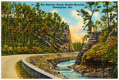 Birmingham, AL: The Narrows, across Shade Mountain