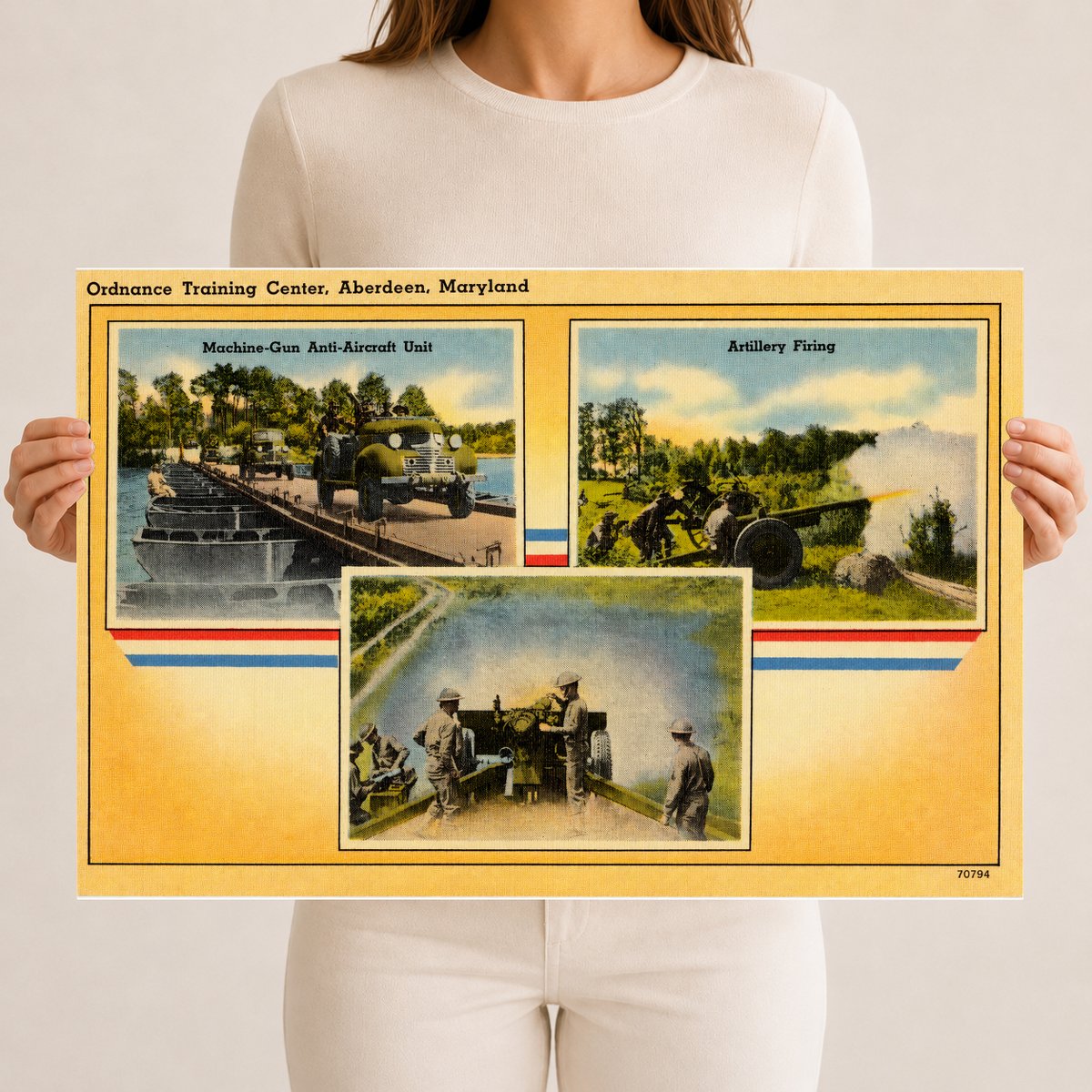 Ordnance Training Center, Aberdeen, Maryland — Vintage Maryland Postcard