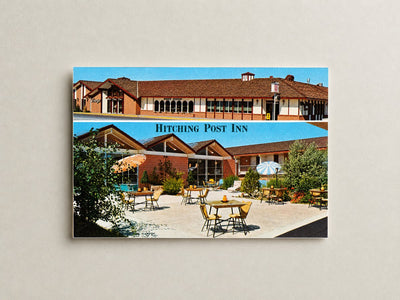 Cheyenne, WY: Hitching Post Inn, motor hotel and restaurant, 1600 West Lincolnway, Cheyenne, Wyoming 82001