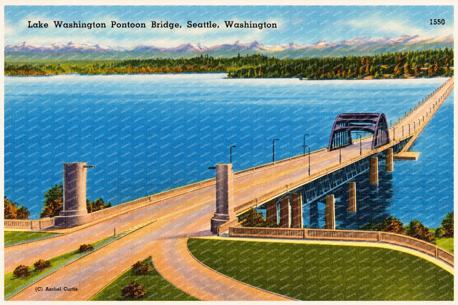 Seattle, WA: Lake Washington Pontoon Bridge