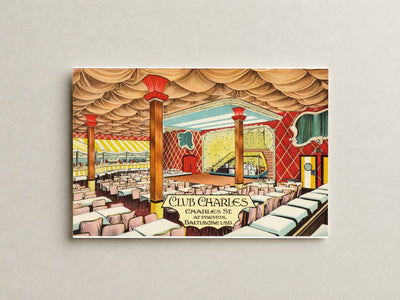 Club Charles, Charles St. at Preston, Baltimore 1, MD — Vintage Maryland Postcard