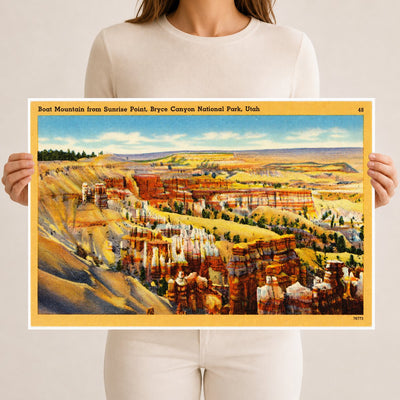 Bryce Canyon, UT: Boat Mountain from Sunrise Point, Bryce Canyon National Park
