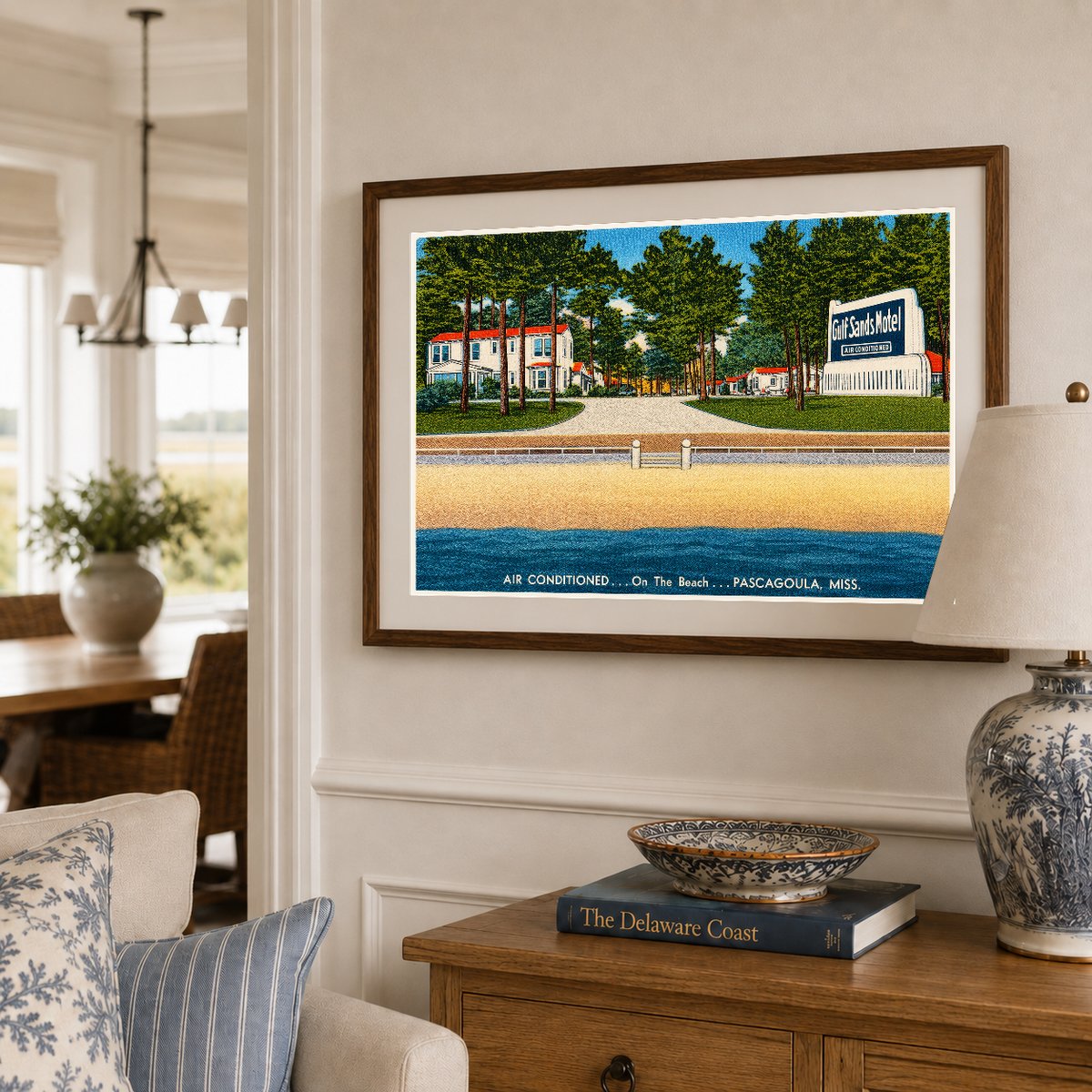 Pascagoula, MS: Gulf Sands Motel, air conditioned... On the beach