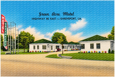 Shreveport, LA: Green Acre Motel, Highway 80 East -- Shreveport
